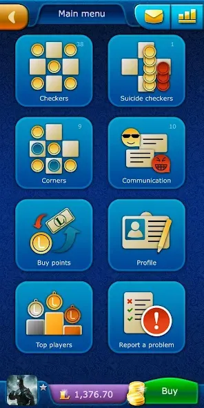 Checkers LiveGames online МОД/Взлом [Много денег, Монет и Все открыто] Screenshot 1
