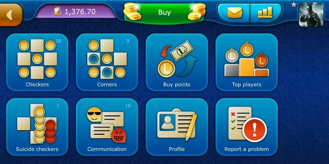 Checkers LiveGames online МОД/Взлом [Много денег, Монет и Все открыто] Screenshot 5