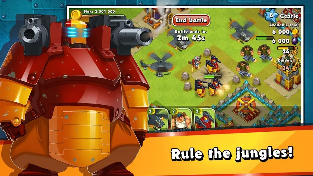 Jungle Heat: War of Clans (Джангл Хит) МОД/Взлом [Много монет, Открытые уровни и Мега MOD] Screenshot 5