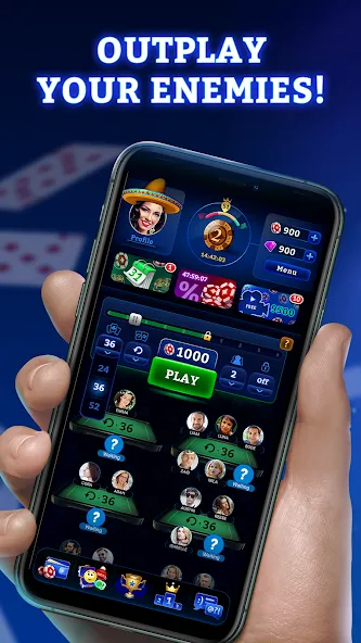 Durak Online 3D МОД/Взлом [Меню, Бесконечные монеты и Открытые уровни] Screenshot 2