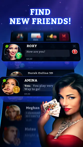 Durak Online 3D МОД/Взлом [Меню, Бесконечные монеты и Открытые уровни] Screenshot 3