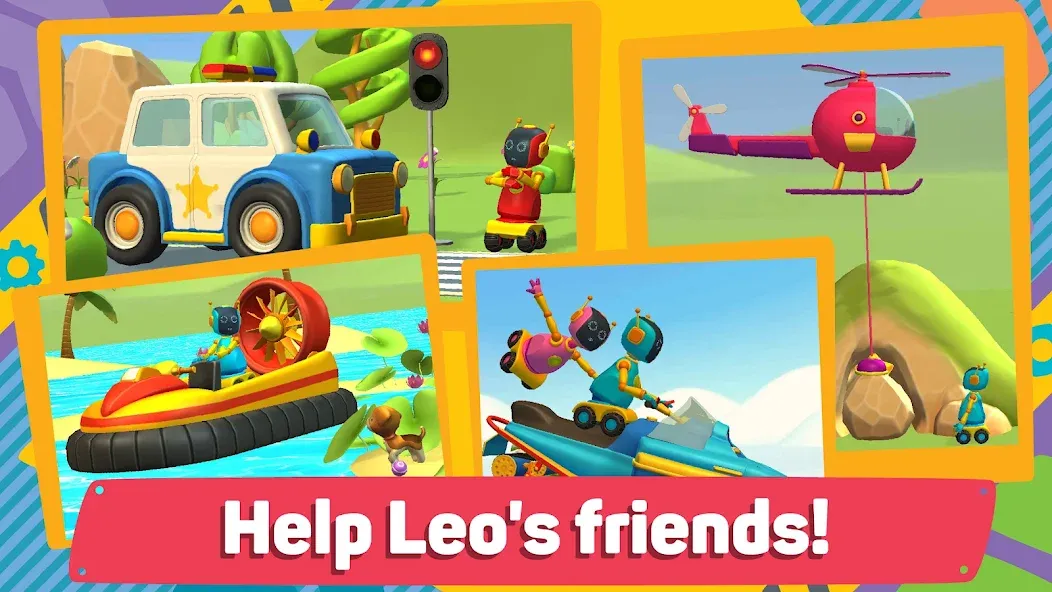 Leo 2: Puzzles & Cars for Kids МОД/Взлом [Деньги, Монеты и Меню MOD] Screenshot 2