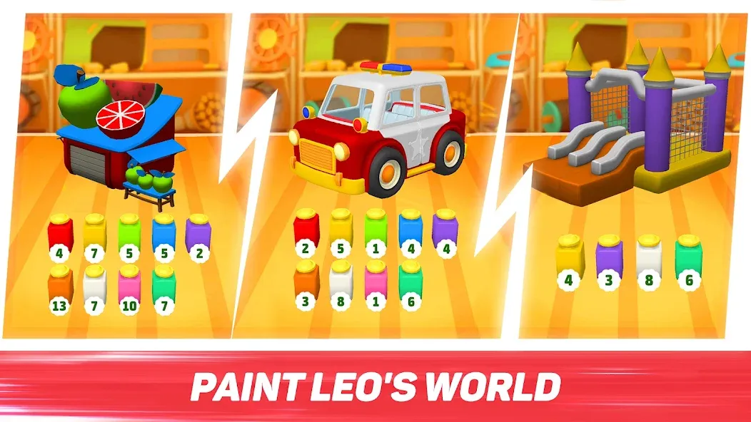 Leo Runner: car games for kids МОД/Взлом [Деньги, Монеты и Меню MOD] Screenshot 3
