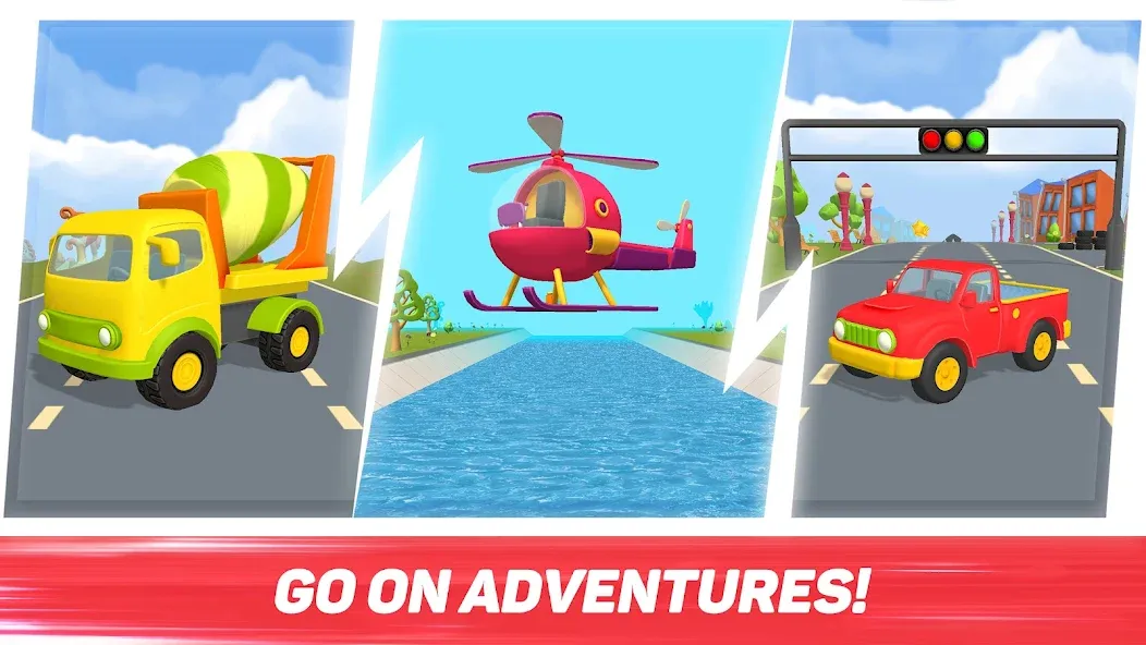 Leo Runner: car games for kids МОД/Взлом [Деньги, Монеты и Меню MOD] Screenshot 4