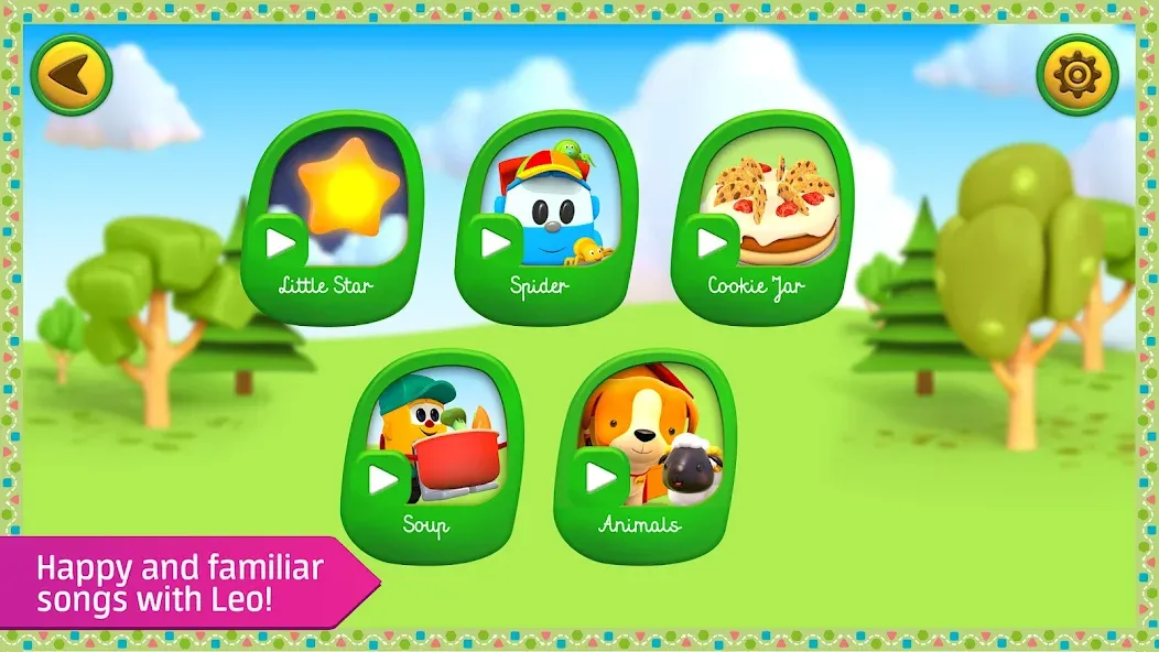 Leo kids songs and music games МОД/Взлом [Меню, Бесконечные монеты и Открытые уровни] Screenshot 4