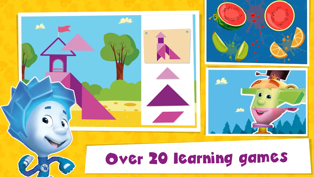 The Fixies Math Learning Games МОД/Взлом [Все открыто, Дополнительные деньги и Меню MOD] Screenshot 1