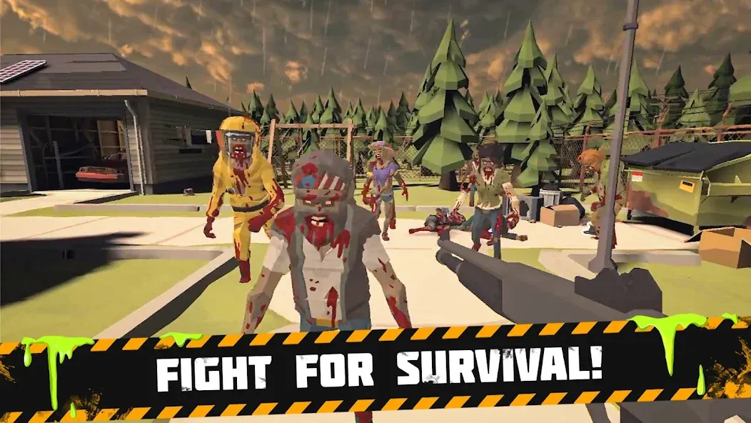 Bunker: Zombie Survival Games МОД/Взлом [Все открыто, Дополнительные деньги и Меню MOD] Screenshot 2