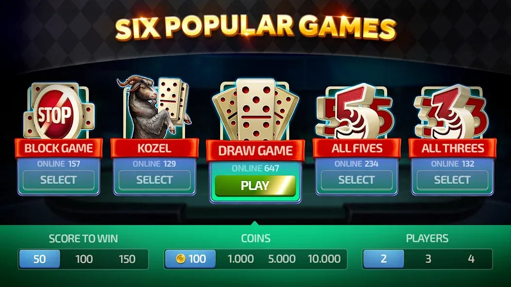 Domino - Dominos online game МОД/Взлом [Меню, Бесконечные монеты и Открытые уровни] Screenshot 3