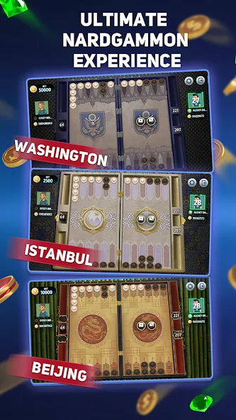 Narde Tournament МОД/Взлом [Много денег, Монет и Все открыто] Screenshot 2