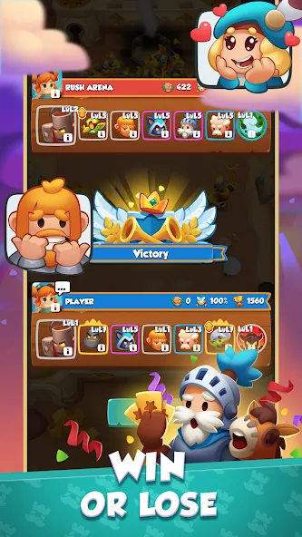 Rush Arena: PvP Tower Defense (Раш Арена) МОД/Взлом [Много монет, Открытые уровни и Мега MOD] Screenshot 5