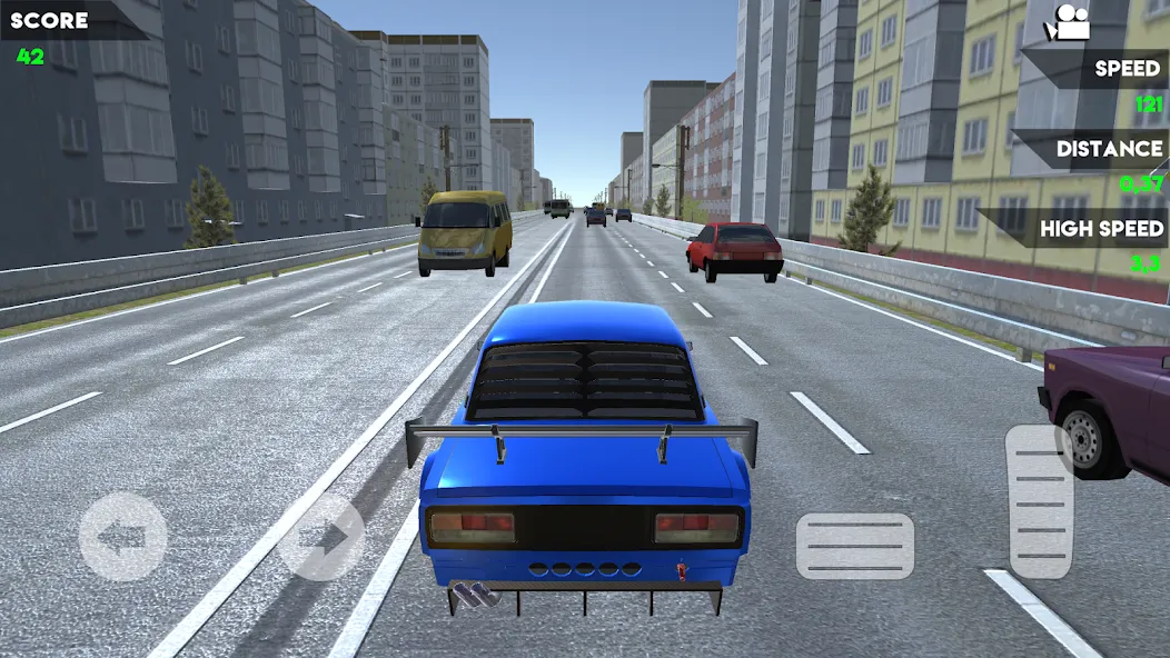 Turbo VAZ: Traffic Racer МОД/Взлом [Много монет, Открытые уровни и Мега MOD] Screenshot 3