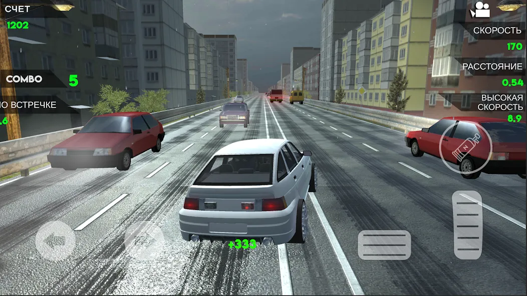 Turbo VAZ: Traffic Racer МОД/Взлом [Много монет, Открытые уровни и Мега MOD] Screenshot 5