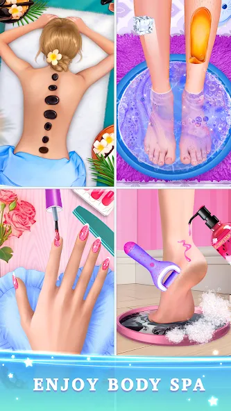 BFF Makeover - Spa & Dress Up МОД/Взлом [Много монет, Открытые уровни и Мега MOD] Screenshot 2