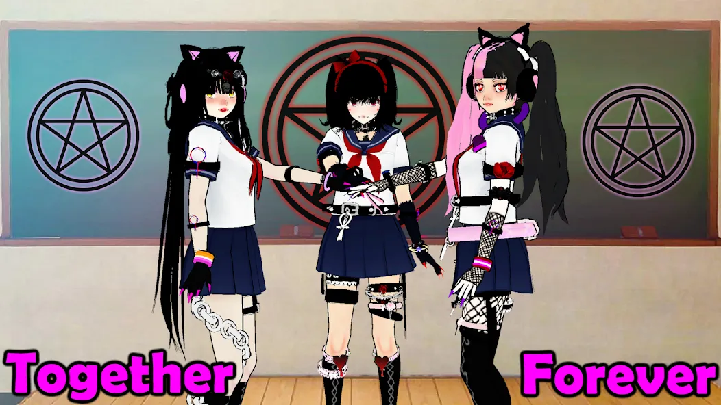 SchoolGirl AI 3D Anime Sandbox (Школьница  3D аниме песочница) МОД/Взлом [Бесконечные деньги, Монеты и Мега MOD] Screenshot 2