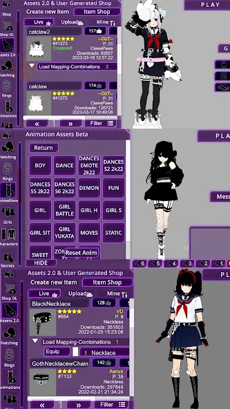SchoolGirl AI 3D Anime Sandbox (Школьница  3D аниме песочница) МОД/Взлом [Бесконечные деньги, Монеты и Мега MOD] Screenshot 4