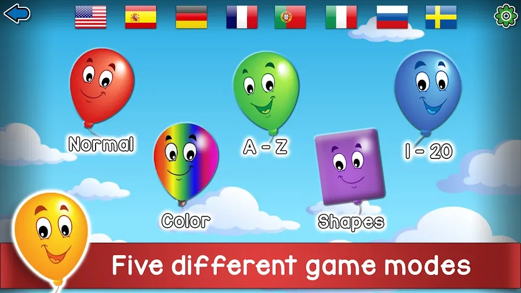 Kids Balloon Pop Game МОД/Взлом [Много денег, Монет и Все открыто] Screenshot 1