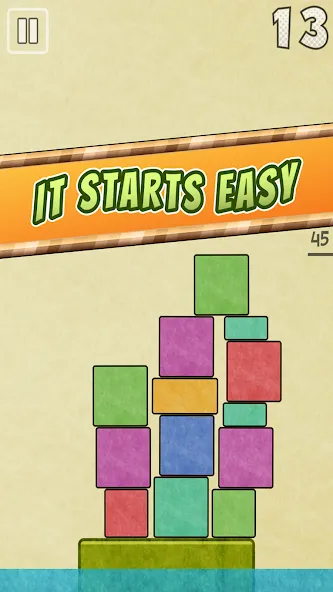 Drop Stack Block Stacking Game (Дроп Стэк блочная игра с укладкой блоков) МОД/Взлом [Бесконечные деньги, Монеты и Мега MOD] Screenshot 4