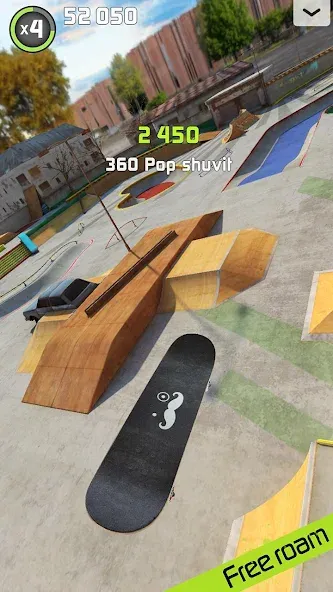 Touchgrind Skate 2 (Тачгринд Скейт 2) МОД/Взлом [Меню, Бесконечные монеты и Открытые уровни] Screenshot 2