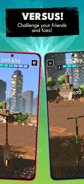 Touchgrind Scooter (Тачгринд Скутер) МОД/Взлом [Много монет, Открытые уровни и Мега MOD] Screenshot 4
