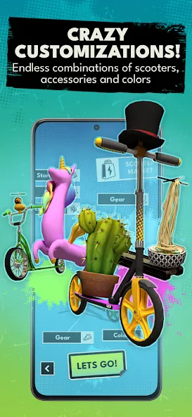Touchgrind Scooter (Тачгринд Скутер) МОД/Взлом [Много монет, Открытые уровни и Мега MOD] Screenshot 5