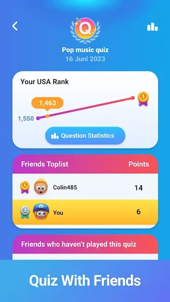 QuizDuel! Quiz & Trivia Game МОД/Взлом [Все открыто, Дополнительные деньги и Меню MOD] Screenshot 5