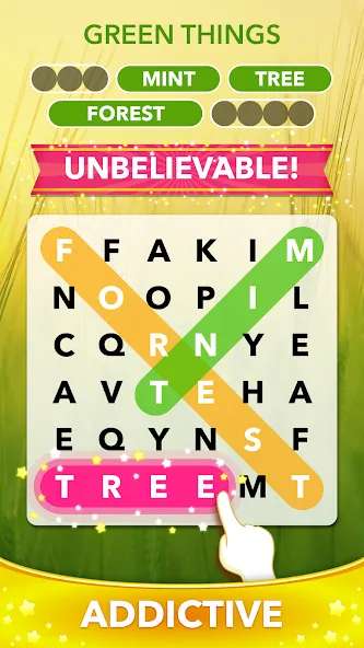 Word Heaps Search - Word Games (Ворд Хипс Срч) МОД/Взлом [Все открыто, Дополнительные деньги и Меню MOD] Screenshot 2