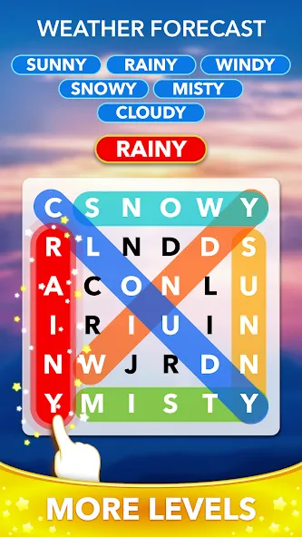 Word Heaps Search - Word Games (Ворд Хипс Срч) МОД/Взлом [Все открыто, Дополнительные деньги и Меню MOD] Screenshot 5
