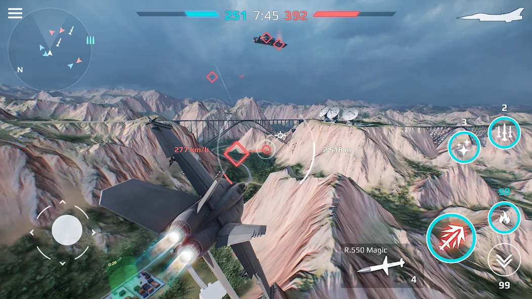 Sky Combat: War Planes Online (Скай Комбат) МОД/Взлом [Меню, Бесконечные монеты и Открытые уровни] Screenshot 2