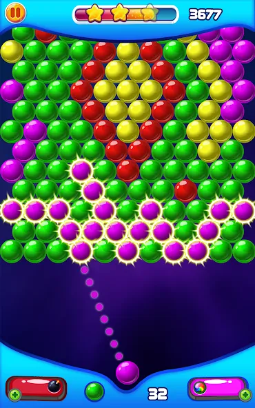 Bubble Shooter 2 (Бабл Шутер 2) МОД/Взлом [Меню, Бесконечные монеты и Открытые уровни] Screenshot 4