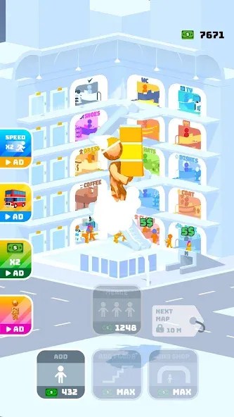 Shopping Mania (Шоппинг Мания) МОД/Взлом [Меню, Бесконечные монеты и Открытые уровни] Screenshot 3