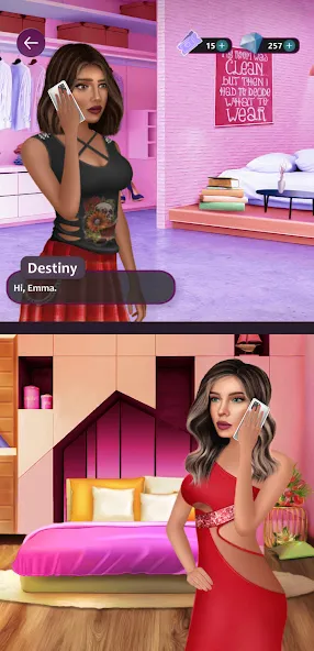 Situations: Romance Story (итуейшнз) МОД/Взлом [Все открыто, Дополнительные деньги и Меню MOD] Screenshot 1