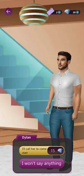 Situations: Romance Story (итуейшнз) МОД/Взлом [Все открыто, Дополнительные деньги и Меню MOD] Screenshot 5