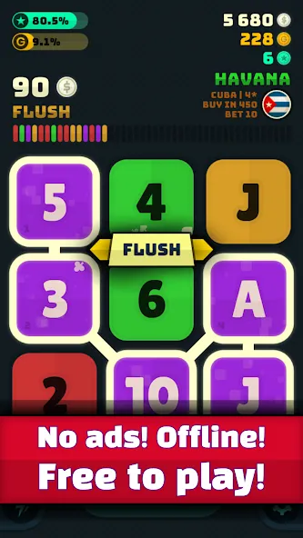 Merge Poker (Мердж Покер) МОД/Взлом [Много монет, Открытые уровни и Мега MOD] Screenshot 3
