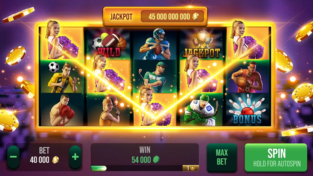 Casino All Star: Poker & Slots (Казино Олл Стар) МОД/Взлом [Много монет, Открытые уровни и Мега MOD] Screenshot 3