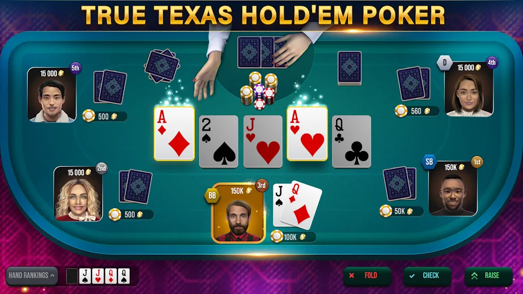 Poker Tour: Texas Holdem World (Покер Тур) МОД/Взлом [Бесконечные деньги, Монеты и Мега MOD] Screenshot 1