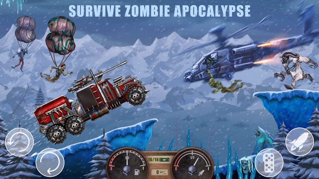 Zombie Hill Racing: Earn Climb (Зомби Хилл Рейсинг) МОД/Взлом [Все открыто, Дополнительные деньги и Меню MOD] Screenshot 2