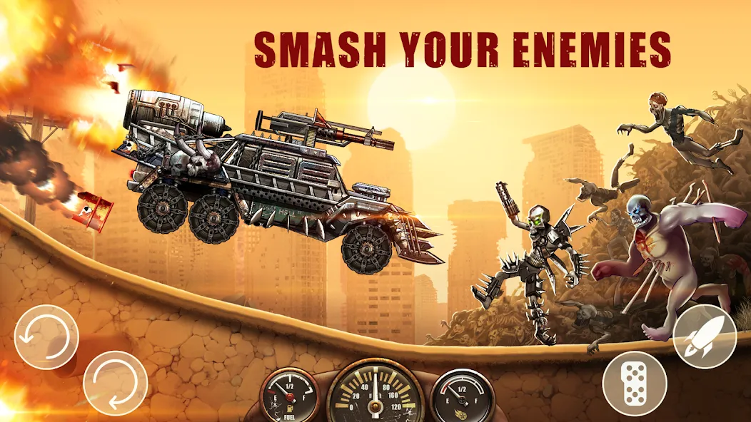 Zombie Hill Racing: Earn Climb (Зомби Хилл Рейсинг) МОД/Взлом [Все открыто, Дополнительные деньги и Меню MOD] Screenshot 3