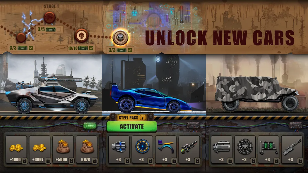 Zombie Hill Racing: Earn Climb (Зомби Хилл Рейсинг) МОД/Взлом [Все открыто, Дополнительные деньги и Меню MOD] Screenshot 5