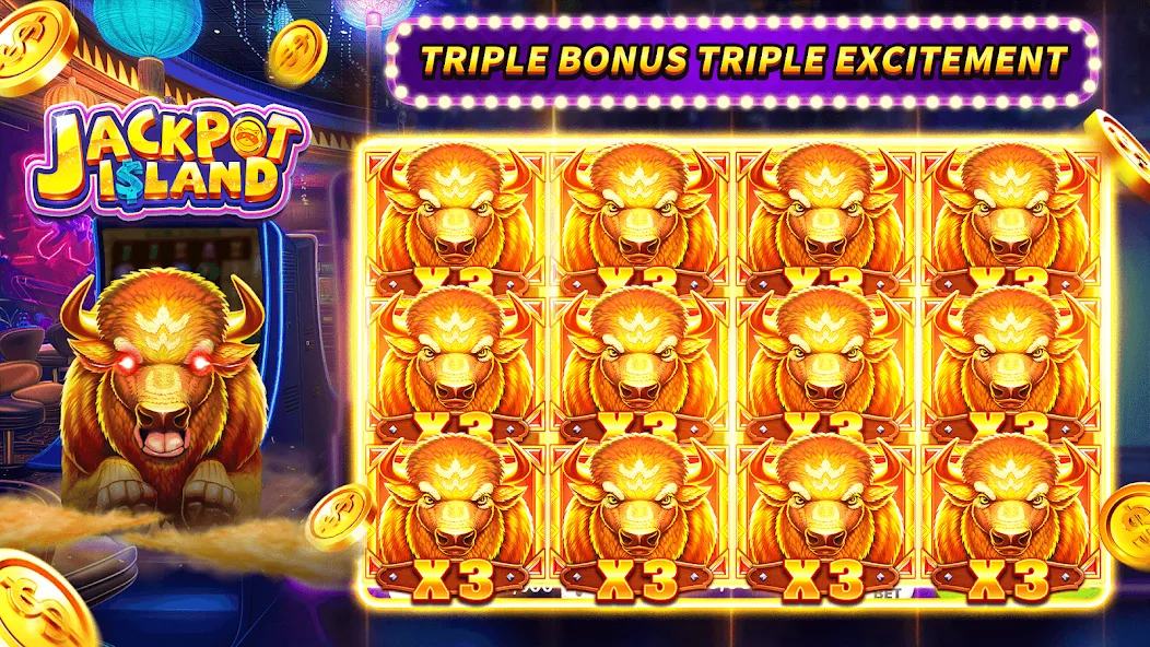 Jackpot Island - Slots Machine (Джекпот Айленд) МОД/Взлом [Деньги, Монеты и Меню MOD] Screenshot 5