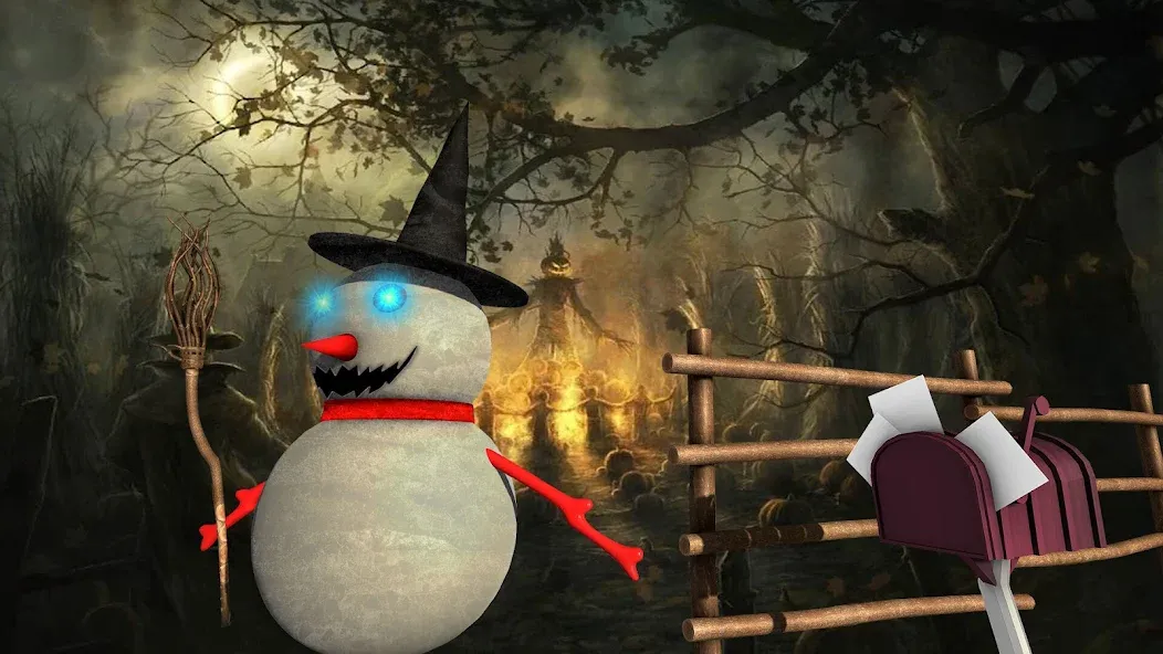 Evil Scary Snowman  Games 3d (Ивил Скари Сноумэн Геймс 3д) МОД/Взлом [Все открыто, Дополнительные деньги и Меню MOD] Screenshot 2