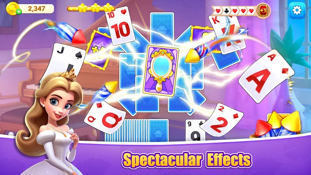 Solitaire Farm МОД/Взлом [Меню, Бесконечные монеты и Открытые уровни] Screenshot 1
