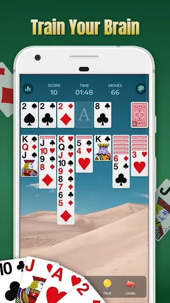 Solitaire - Classic Card Games МОД/Взлом [Все открыто, Дополнительные деньги и Меню MOD] Screenshot 4