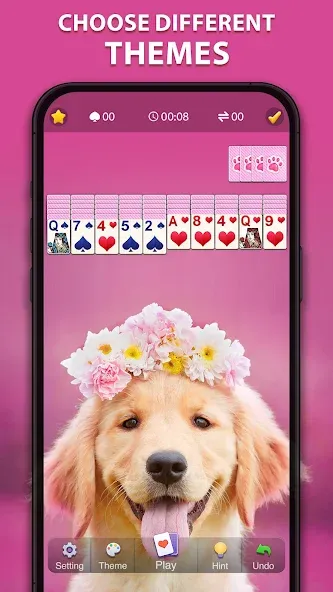 Spider Solitaire Classic МОД/Взлом [Много денег, Монет и Все открыто] Screenshot 2