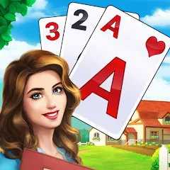Скачать Tripeaks Solitaire - Home Town Взлом (Много денег) на Андроид бесплатно