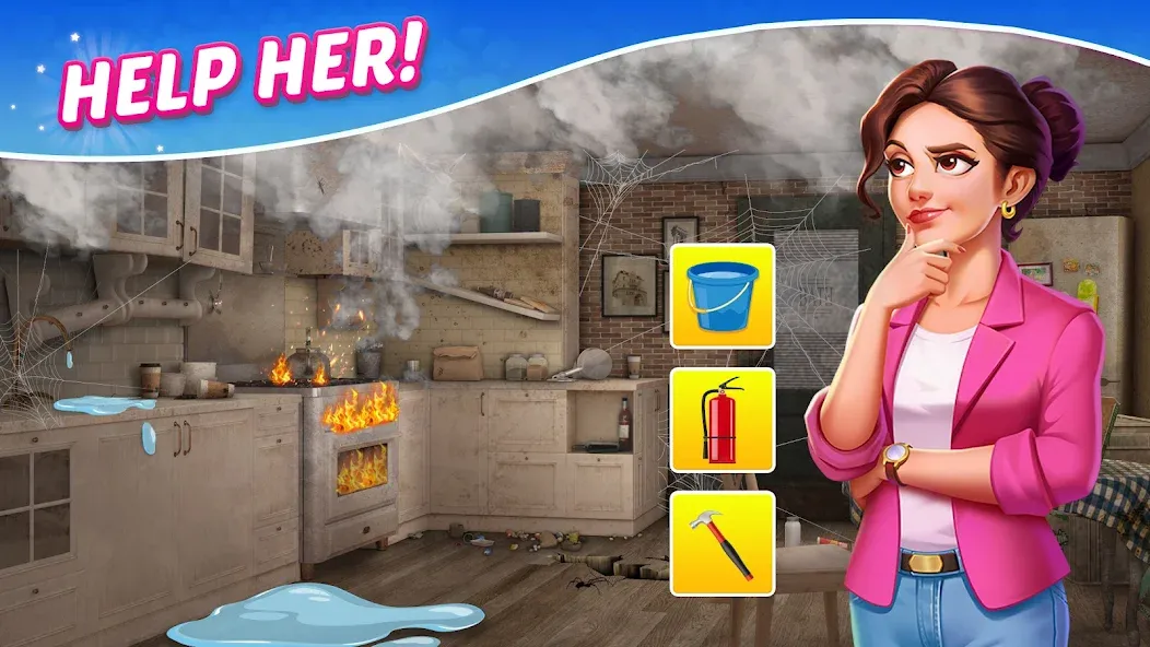 Solitaire Dream Decor (Дрим Декор) МОД/Взлом [Много денег, Монет и Все открыто] Screenshot 1