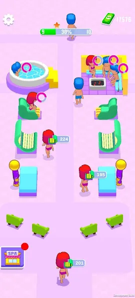 IDLE Spa Salon - 3D Arcade (Айдл Спа Салон) МОД/Взлом [Много монет, Открытые уровни и Мега MOD] Screenshot 1