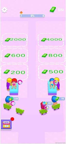 IDLE Spa Salon - 3D Arcade (Айдл Спа Салон) МОД/Взлом [Много монет, Открытые уровни и Мега MOD] Screenshot 4