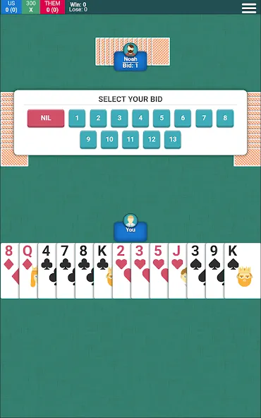 Spades Card Game (Спейдс Карточная Игра) МОД/Взлом [Меню, Бесконечные монеты и Открытые уровни] Screenshot 4
