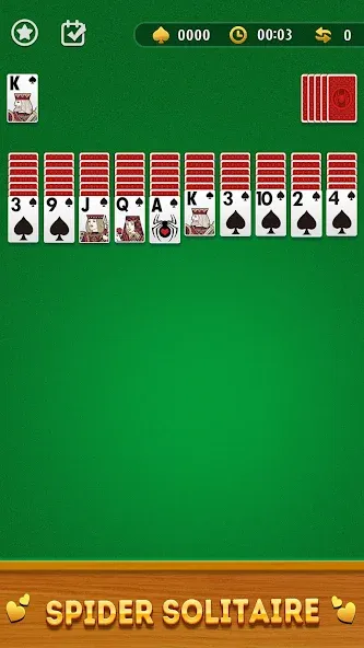 Spider Solitaire Card Game МОД/Взлом [Меню, Бесконечные монеты и Открытые уровни] Screenshot 1