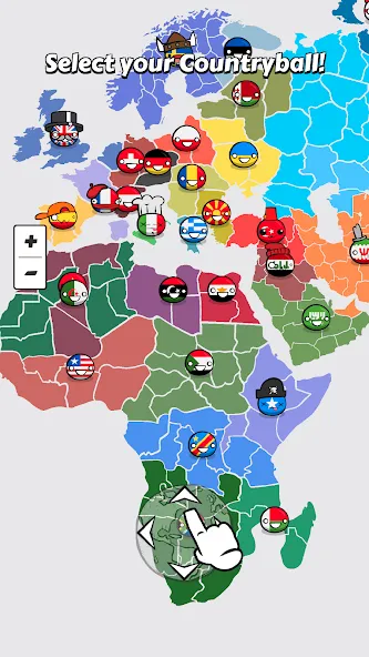 Country Balls: World War (Кантри Болс) МОД/Взлом [Много денег, Монет и Все открыто] Screenshot 1